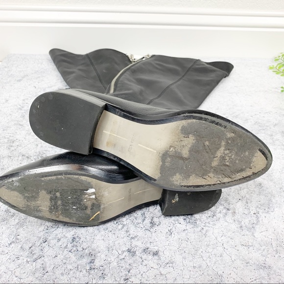 Dolce Vita Daroda Tall Boots Black Leather - Picture 8 of 10